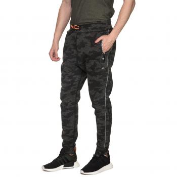 Superdry Jogger Uomo Slim Tech nero grigio bianco