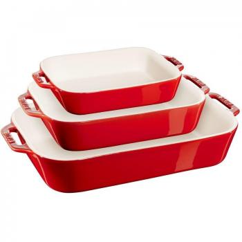 Tercer Nivel: Set Staub de Bandejas de Horno en Color Cereza