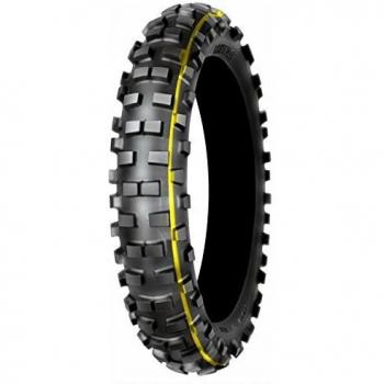 Mitas EF-05 ( 120/80-19 TT 63R roue arrière, Composé de caoutchouc Super, jaune )