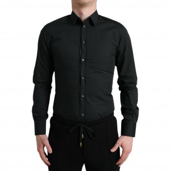 Dolce & Gabbana Elegant Black Silk Blend Shirt