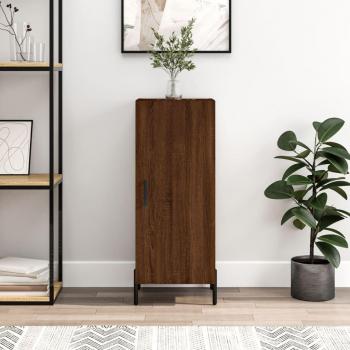 Brown Oak Storage Sideboard 34.5x34x90 cm Engineered Wood vidaXL