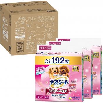 Pañuelos Desodorantes Pet Supplies – Fragancia Floral, 64 paquetes