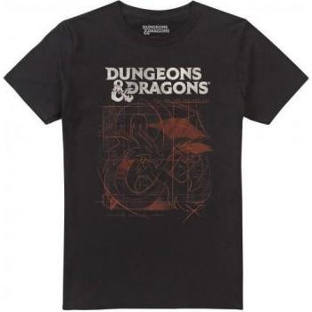 Mens 4XL Dark Sketched Dungeons & Dragons Top