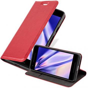Etui Protectora Rojo Manzana con Pestaña Mágica y Compartimento – Google Pixel 2