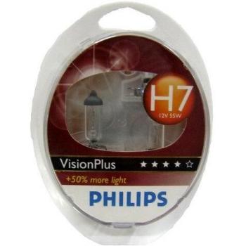 Philips H7 VisionPlus +50% Brightness Halogen Bulbs