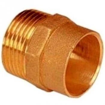 Entronque Macho de Latón para Soldar 1/2