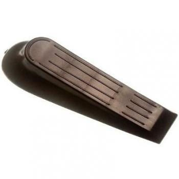 Economy Pack of 100 Black Plastic Door Jam Stoppers