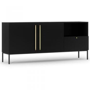 Buffet Bas Noir Felicia 180 cm