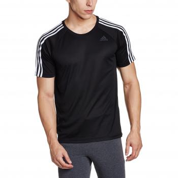 Adidas Herren T-Shirt D2M 3‑Stripes Schwarz S – Artikel BK0970