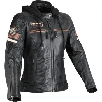 DIFI Jolene 2 Damen Bikerjacke Schwarz Braun XS