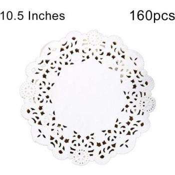 160Pcs Round Paper Doilies