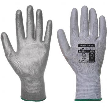 Portwest PU Palm General Handling Gloves Grey M