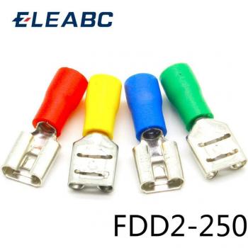 FDD2-250 Insulated Female Crimp Connector 16-14 AWG 100 Pieces