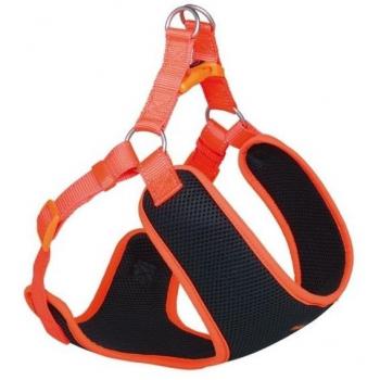Nobby Schwarzes Mesh-Geschirr (XS) mit Reflexion – Hund, Hundesport, Halsband + Leine