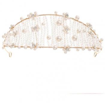 Diadema de Boda con Perlas y Cuentas SQ468