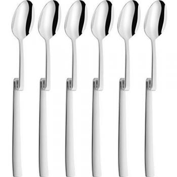 Zwilling Macchiato Diner Set – 6‑Piece Long Silver Spoon Ensemble