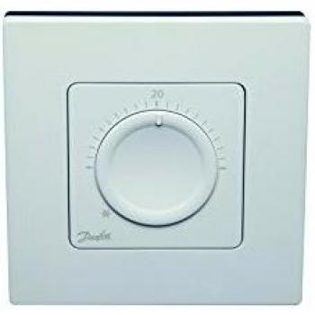 Danfuss 088U1005 Aufputz-Icon TM mit Einstellrad – weißes Raumthermostat