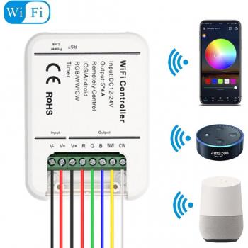 WiFi RGB/RGBW/RGBWW LED Controller with Timer and Music