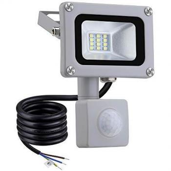 Faretti Outdoor LED 10W 800LM 6500K IP66 con Sensore Movimento