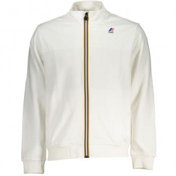 K-Way Light Jacket White Zip-Up Sweatshirt
