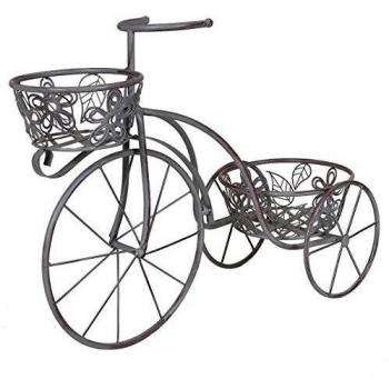 Classic Shabby Chic Penny Farthing Flower Pot – Grey