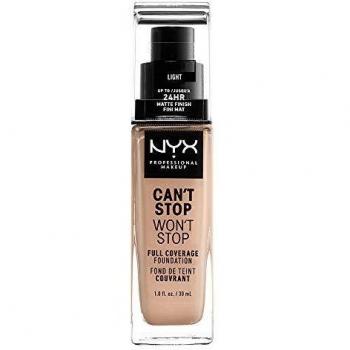 NYX Professional Makeup Can't Stop Won't Stop Full Coverage Liquid Foundation in Light Shade