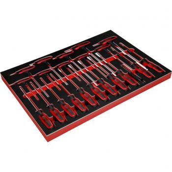 KSTOOLS Kit de Mangos T y Destornilladores con Inserto Espuma