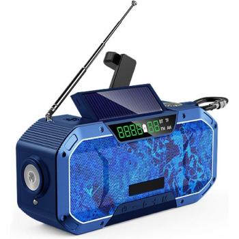 LED Flashlight Portable Bluetooth Speaker with AM/FM Radio
