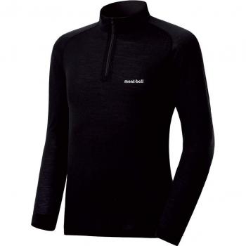 Mont‑Bell Black Merino Wool Men's M Top