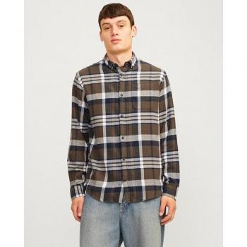 Jack & Jones Karohemd »JJECLASSIC AUTUMN CHECK SHIRT LS SN« Canteen N-Gr Canteen