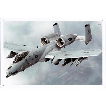 Cartel de hojalata Fairchild Republic A-10 Thunderbolt II