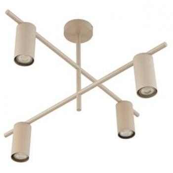 Lindby Deckenleuchte Marilou, beige, 4-flammig, Ø 70 cm, Metall