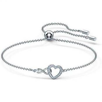 Bracciale Swarovski Infinity Bianco