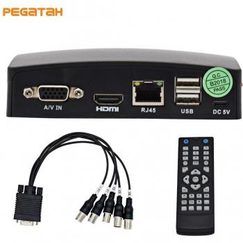 Vanguard 4‑Kanäle Mini‑DVR 1080p – Echtzeit‑CCTV, Hybrid AHD/CVI/TVI/Analog