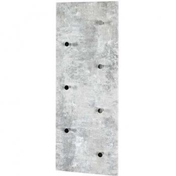 Étagère à Crochets Murale Optique Beton-Chrome