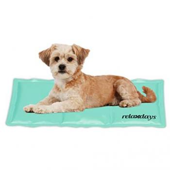 Sommerhauch – Relaxdays Hundebett mit kühlender Textur, 20 × 35 cm