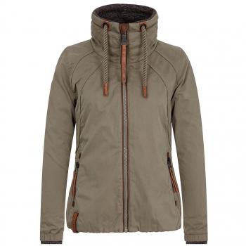 Naketano Slim‑Fit Damenjacke „Im Sandwich“ – Oliv, XS/S