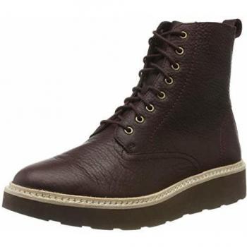 Clarks Damen Trace Pine Schlupfstiefel, Braun (Burgundy Leather), 35 EU