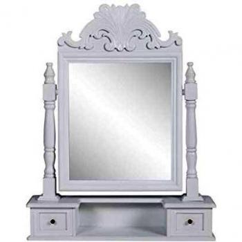 Día y Noche Tocador con espejo abatible rectangular de MDF