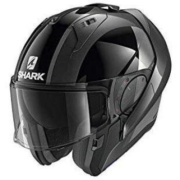Shark Evo-ES Endless Casque Modulable Noir Gris Anthracite Taille XS