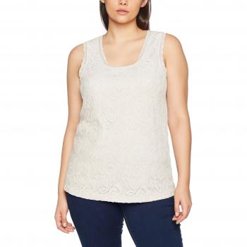 Top sin Mangas Junarose Jrsonna para Mujer, Blanco, Talla OVERSIZE M