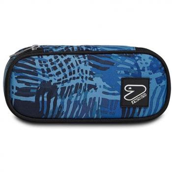 Astuccio Pencil Bag Round Plus Seven Blending Blue, Blue Deep