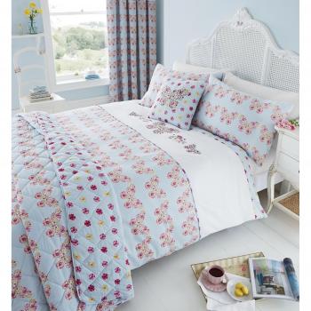 Duck Egg Double Duvet with Butterfly Embroidery – Catherine Lansfield