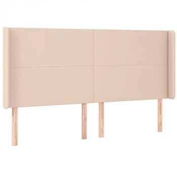Kopfteil Cappuccino-Braun 183x16x118/128cm