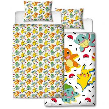 Official Pokémon Licensed Multi-Colored Reversible Duvet Cover