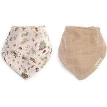 Filibabba Little Wonders Bandana-Lätzchen 2er-Pack Warm Grey