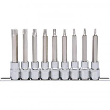 Douilles longues 1/2 CHROMEplus TX T20-T60, 9 pièces
