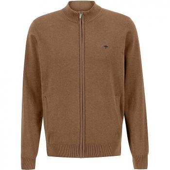 FYNCH HATTON Braune Strickjacke mit Reißverschluss XL