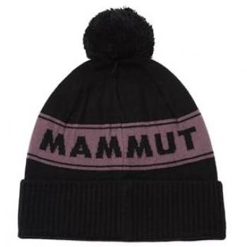 Mammut Lässig Retro Beanie – Schwarzer Peaks‑Look One Size