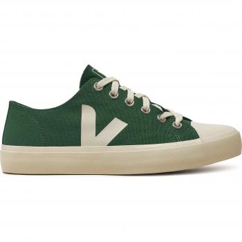 Sneaker VEJA WATA II LOW masculin, toile verte et blanche avec lacets